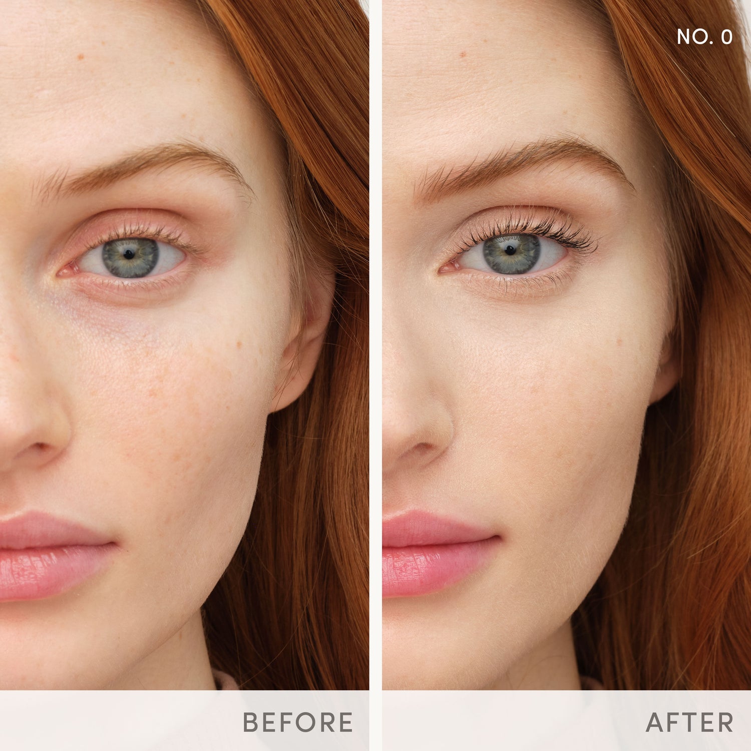 Before and after results of using variant: No.0