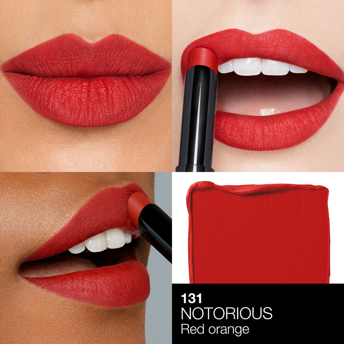 Model image of Nars Powermatte Lipstick variant: Notorious 131