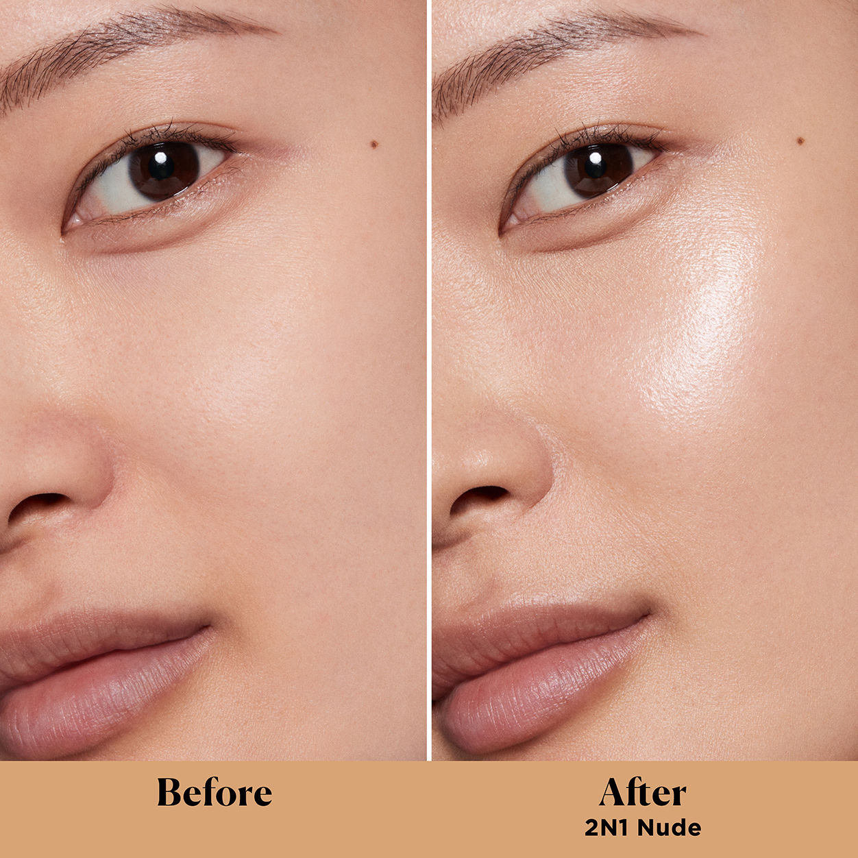 Before and after results of using Laura Mercier Tinted Moisturizer Light Revealer Natural Skin Illuminator Broad Spectrum SPF 25 variant: Nude