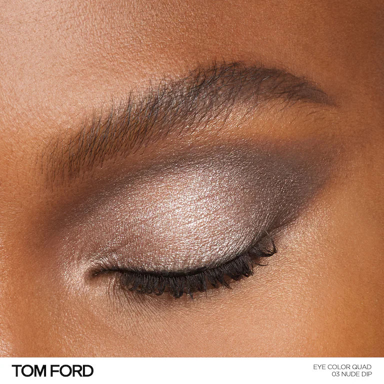 Model image of Tom Ford Eye Color Quad Eyeshadow variant: Nude Dip