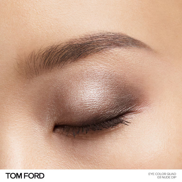 Model image of Tom Ford Eye Color Quad Eyeshadow variant: Nude Dip