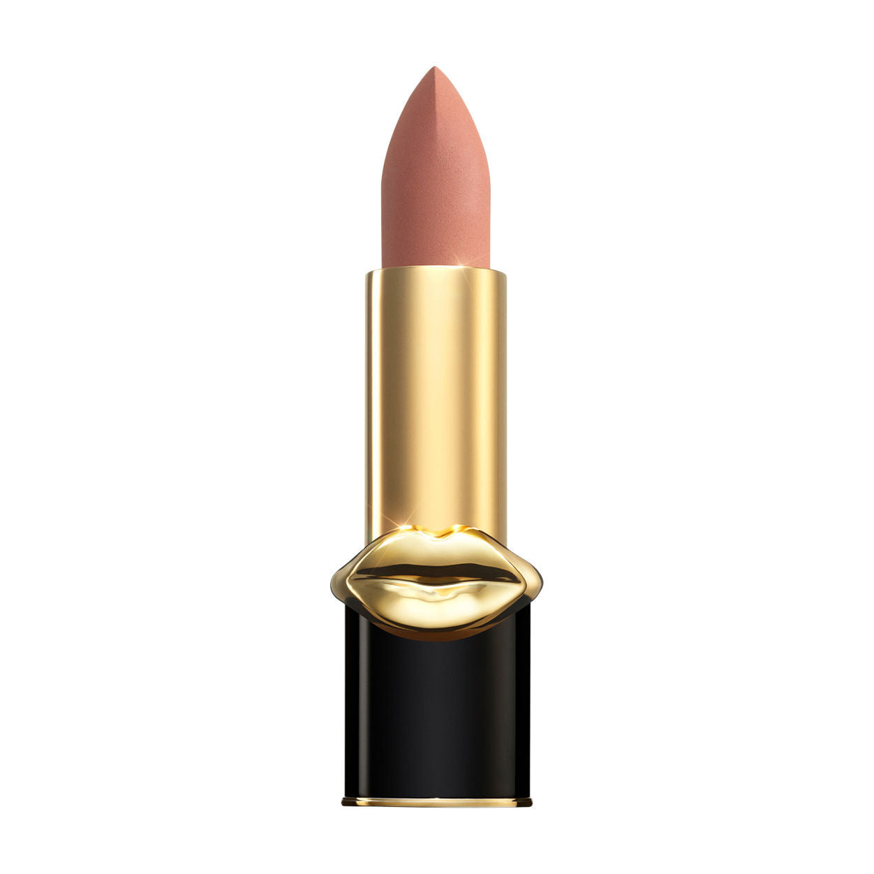 Image of an open Pat McGrath Labs MatteTrance Lipstick variant: Nude Venus