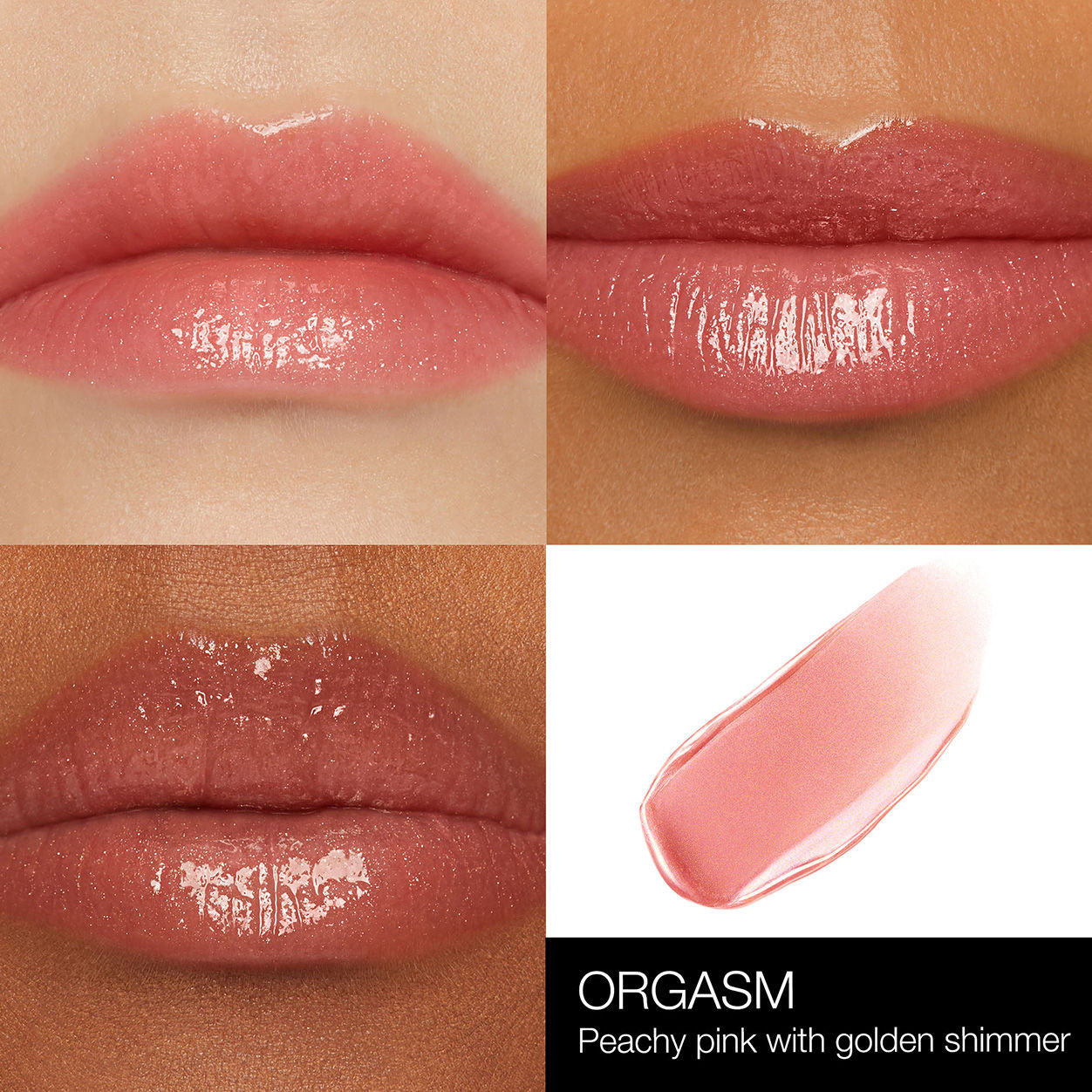Model image of Nars Afterglow Lip Shine variant: Orgasm