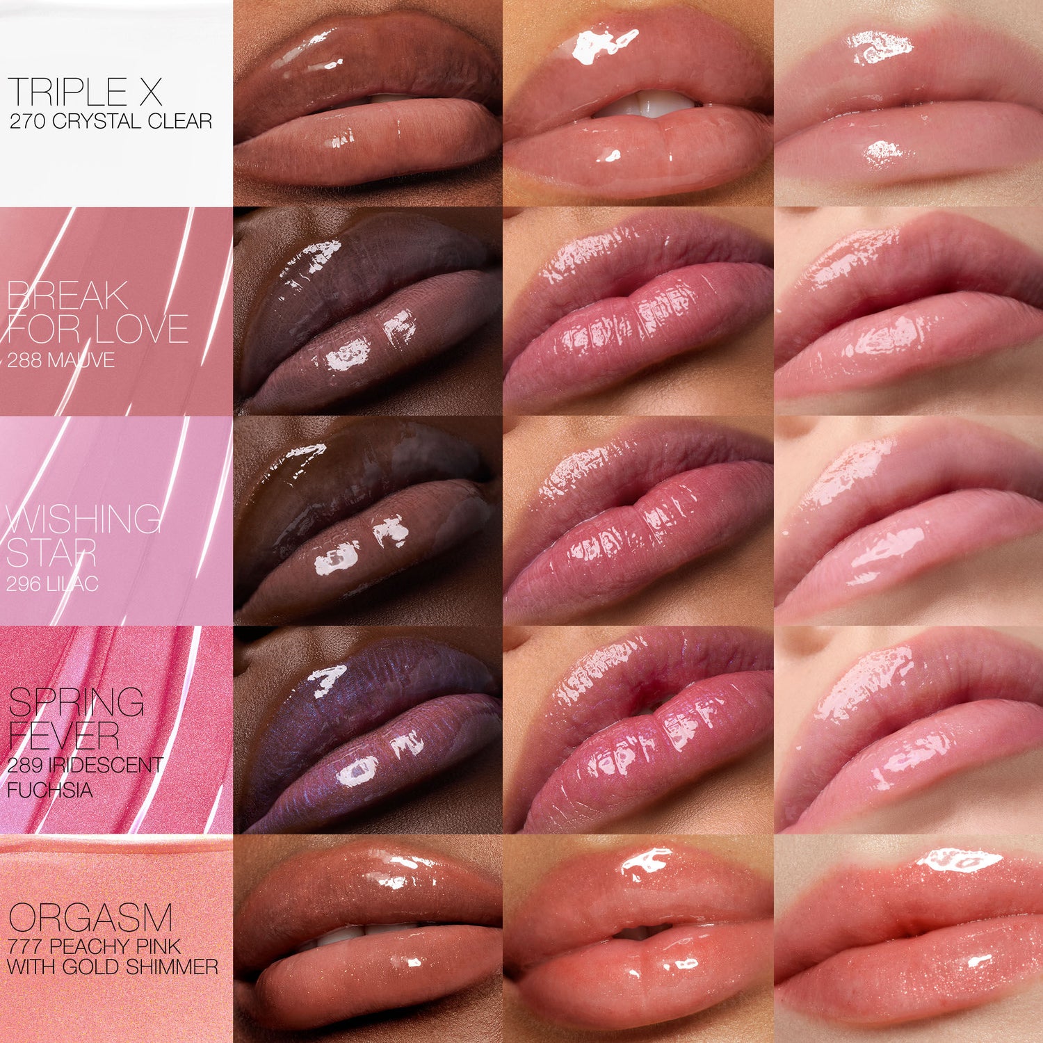 A shade comparison of variant: Orgasm