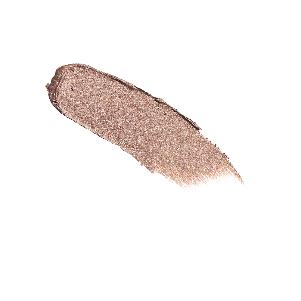 A swatch of Charlotte Tilbury Eyes To Mesmerise, a long-lasting, metallic rose-gold cream eyeshadow.