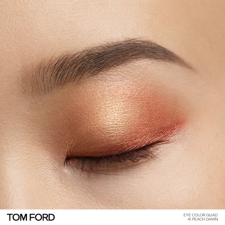 Model image of Tom Ford Eye Color Quad Eyeshadow variant: Peach Dawn