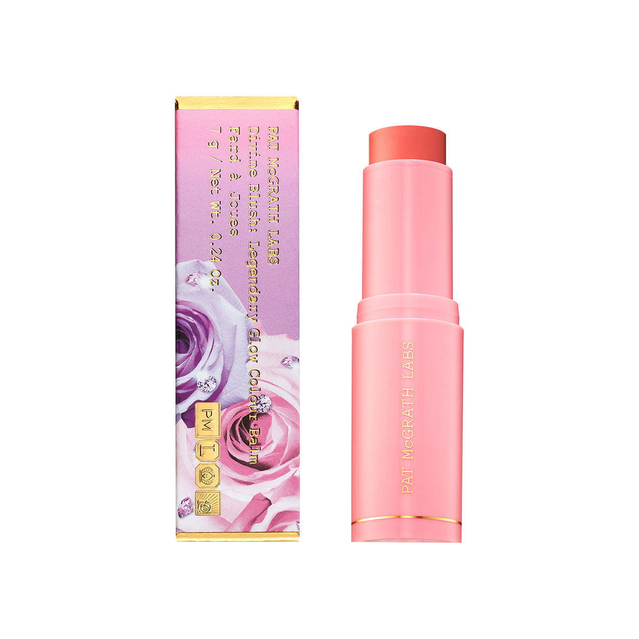 Image of an open Pat McGrath Labs Divine Blush: Legendary Glow Color Balm variant: Peach Lotus