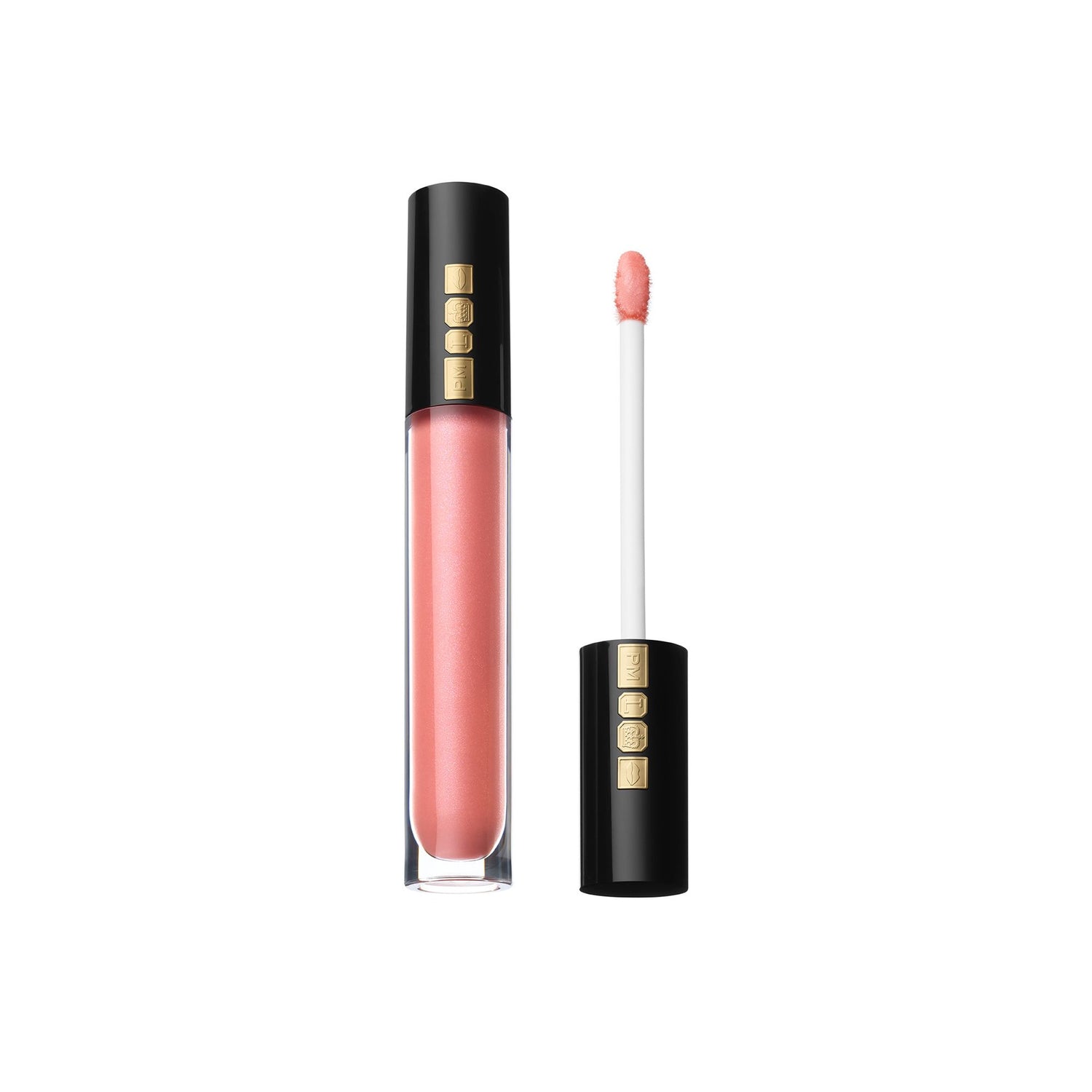 Image of an open Pat McGrath Labs Lust Gloss variant: Peach Perversion
