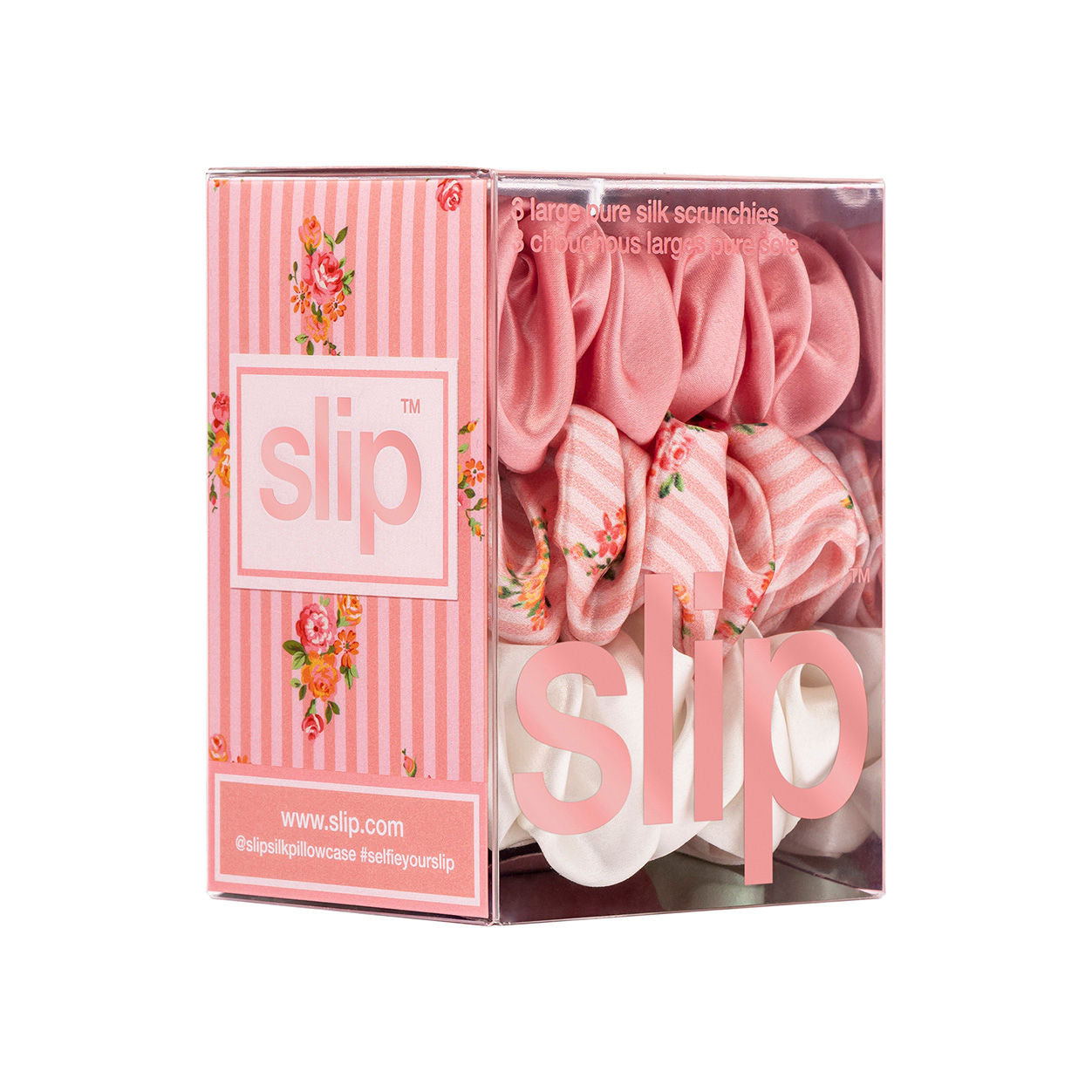 Side image of Slip Large Scrunchies variant: Petal