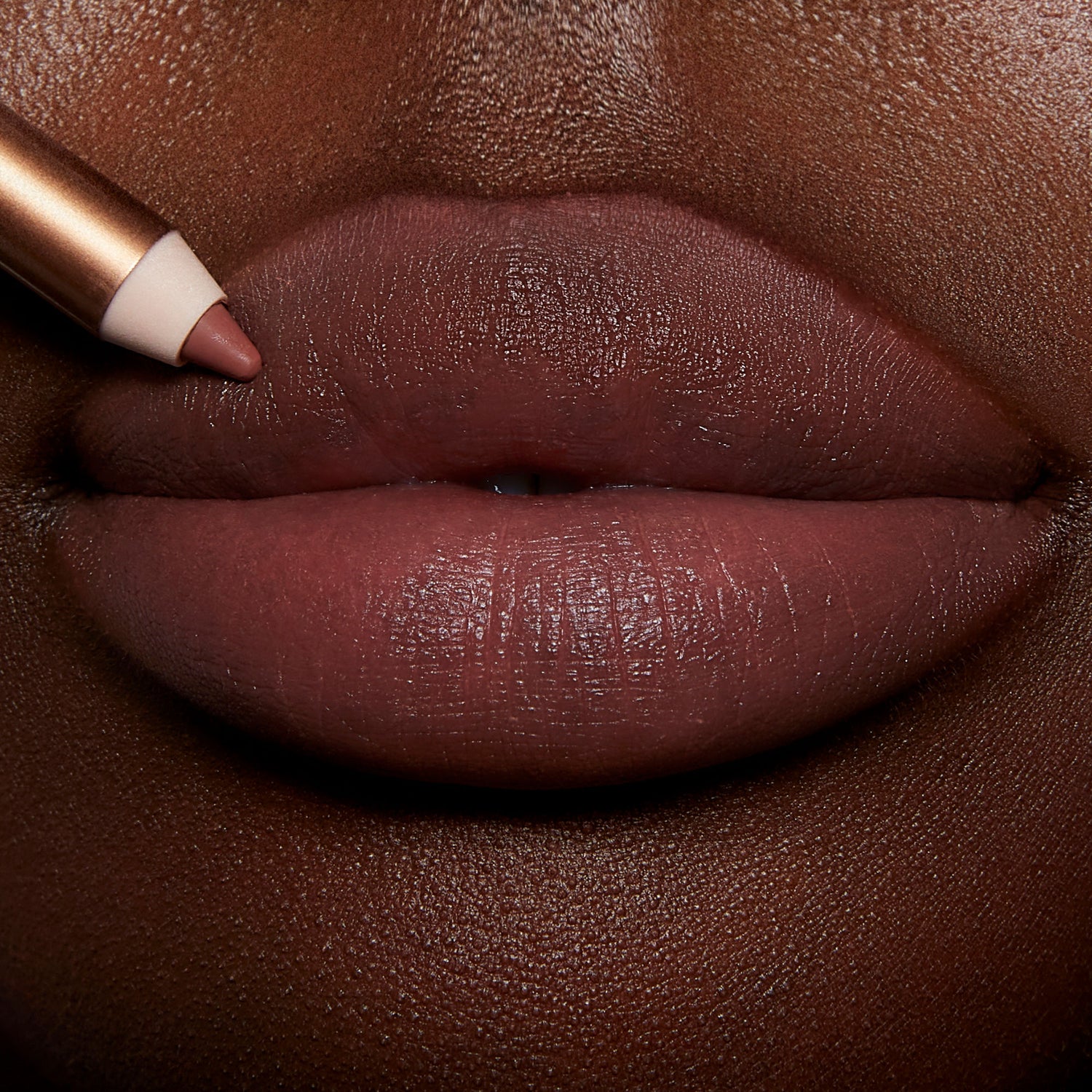Model image of Charlotte Tilbury Lip Cheat variant: Pillow Talk Medium