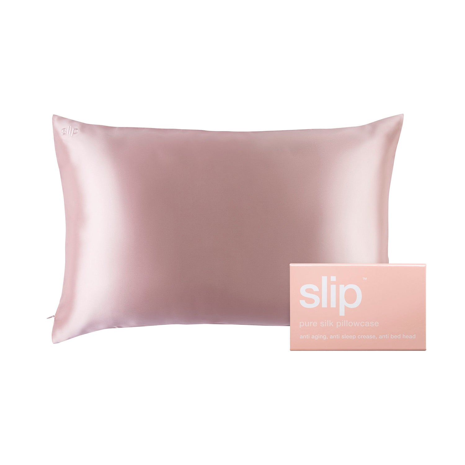 Slip Pure Silk Queen Pillowcase variant: Pink main image