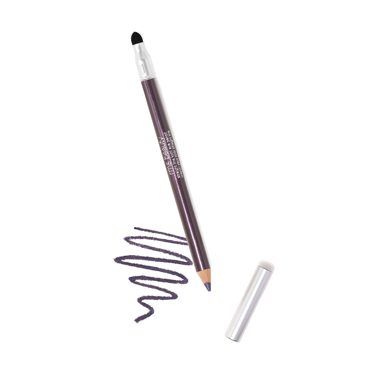 Lifestyle image of RMS Beauty Straight Line Kohl Eye Pencil Definition variant: Plum