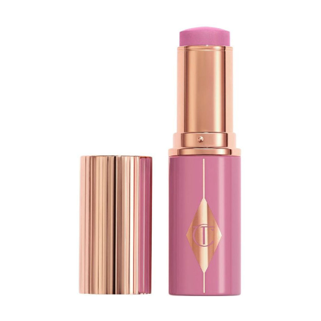 Charlotte Tilbury Unreal Lip + Cheek Glow Blush Stick with Hyaluronic Acid variant: Pretty Glow main image