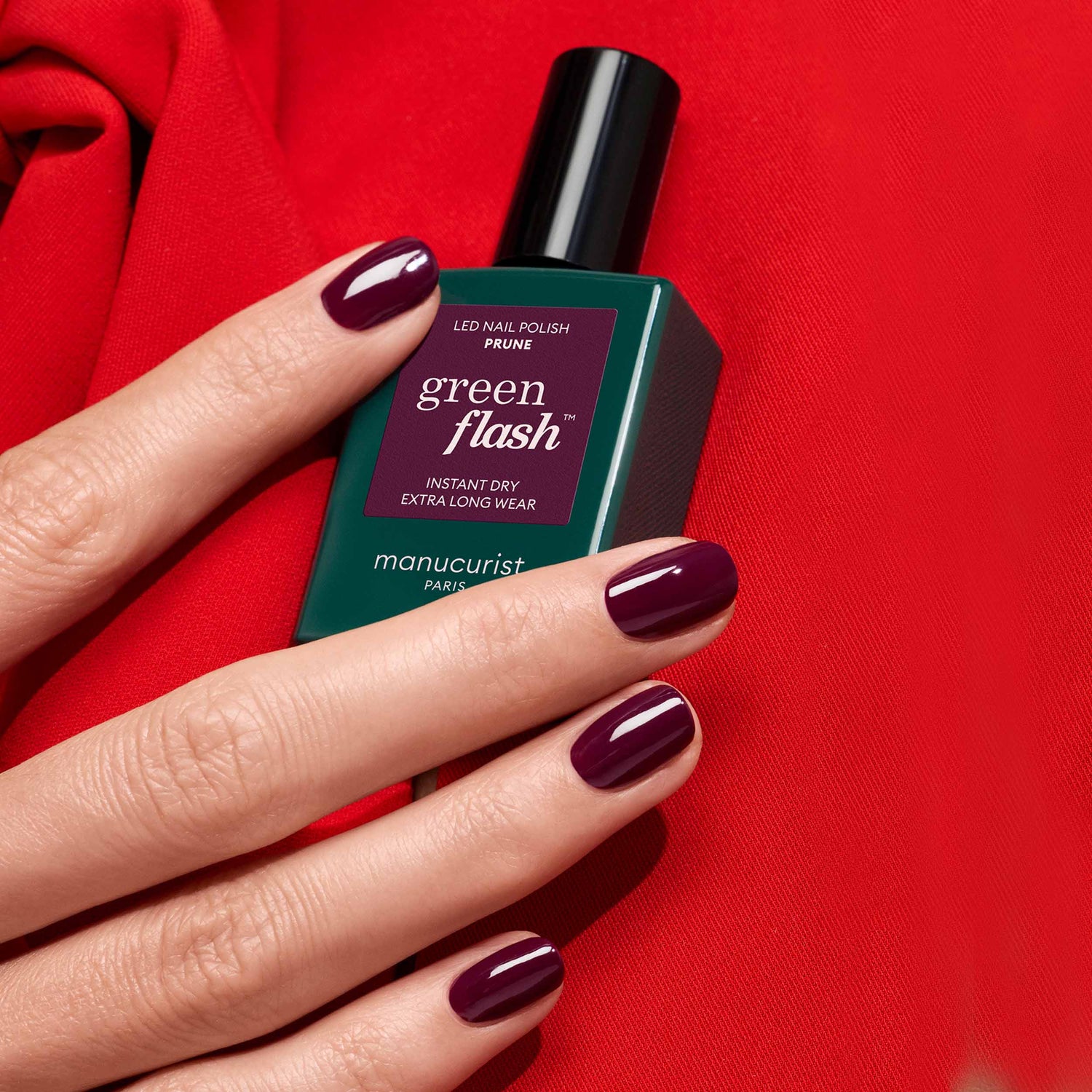Model image of Manucurist Green Flash LED Gel Polish variant: Prune