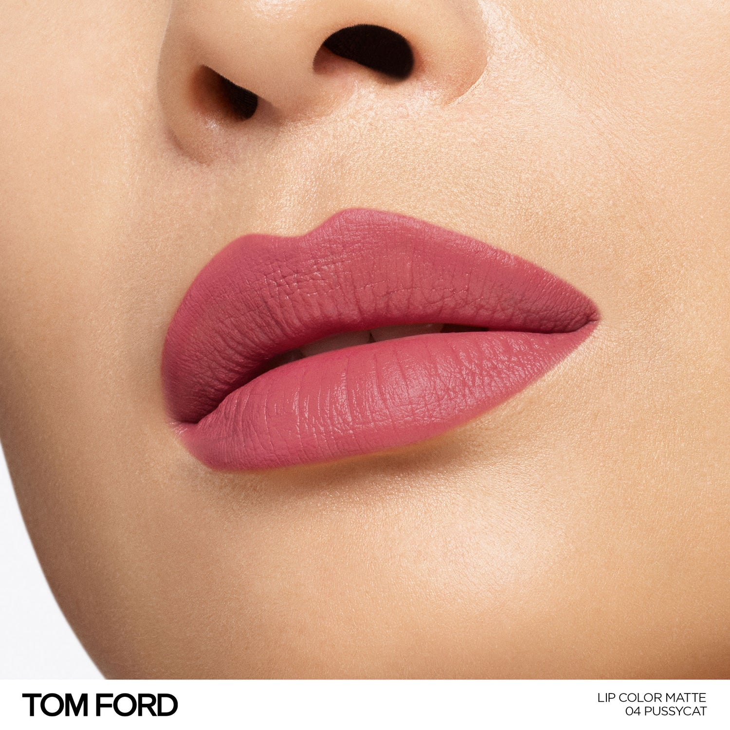 Model image of Tom Ford Lip Color Matte Lipstick variant: Pussycat