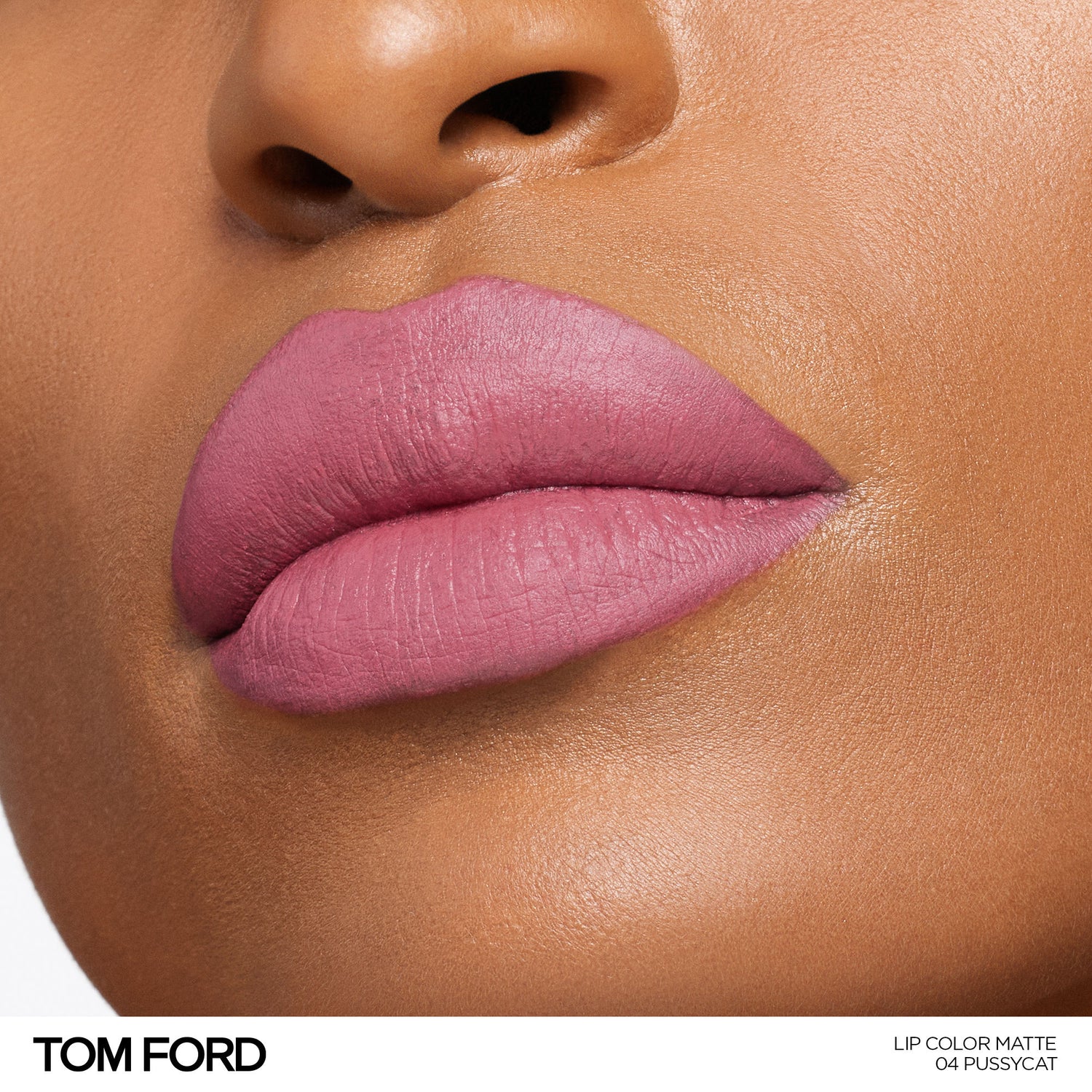 Model image of Tom Ford Lip Color Matte Lipstick variant: Pussycat