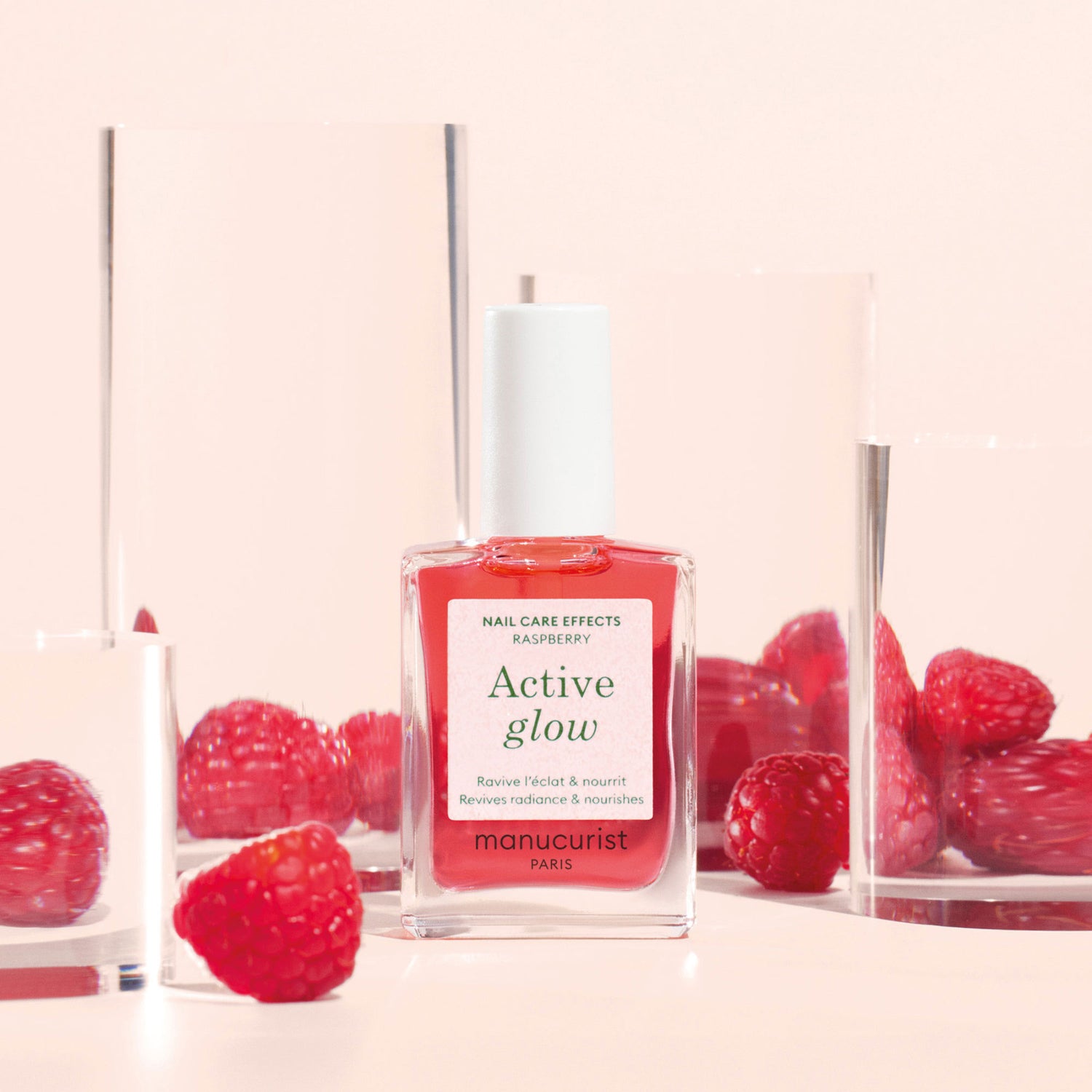 Lifestyle image of Manucurist Active Glow Raspberry variant: Raspberry