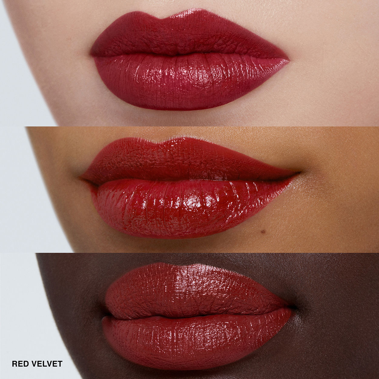 Model image of Bobbi Brown Luxe Lipstick variant: Red Velvet