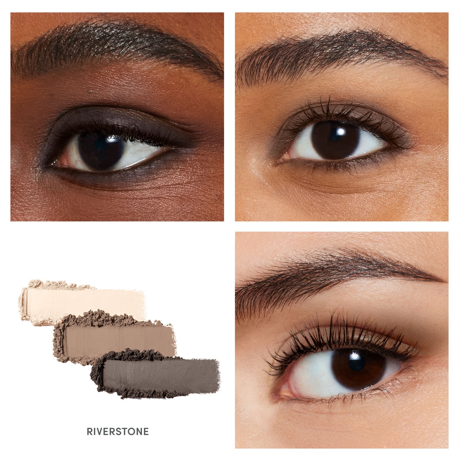 Model image of Jane Iredale PurePressed Eye Shadow Triple variant: Riverstone