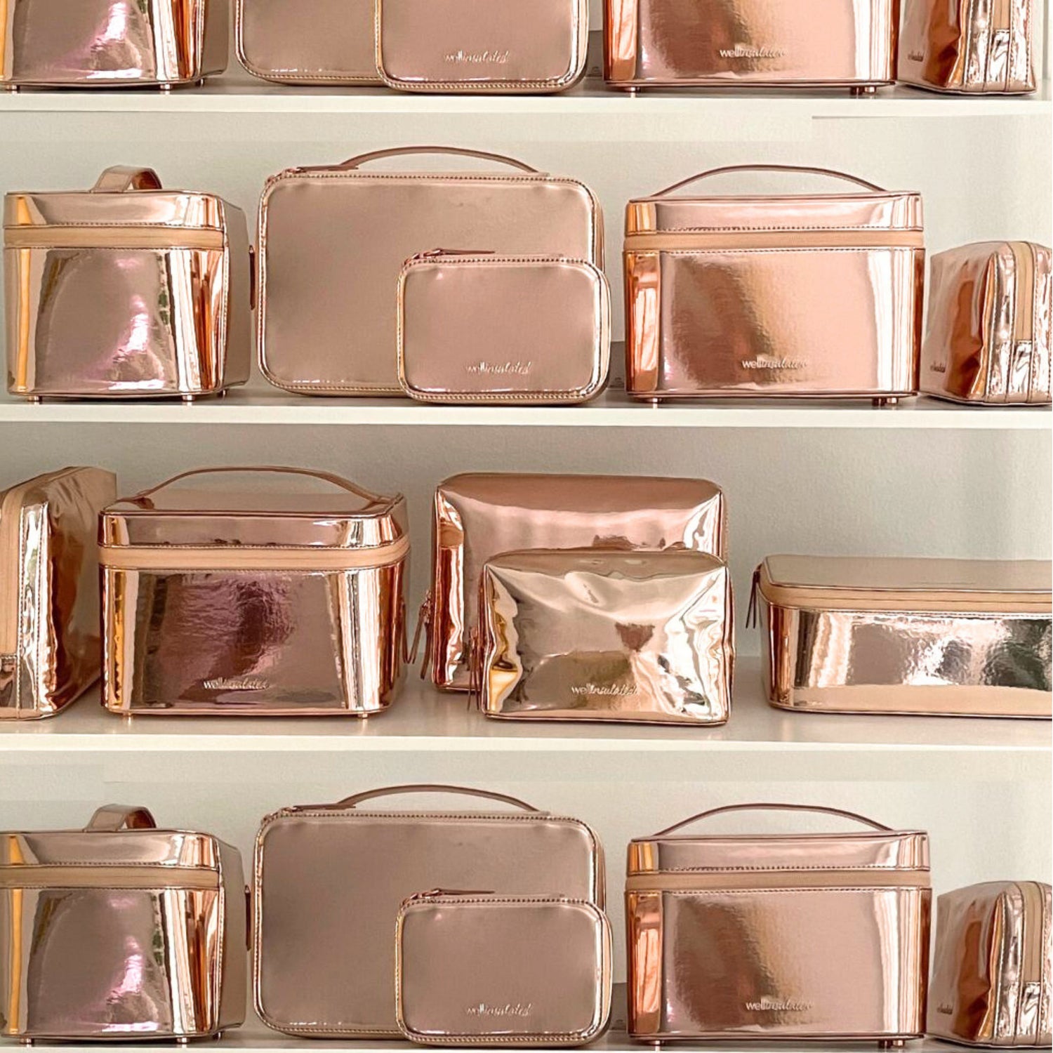 Lifestyle image of Wellinsulated Performance Beauty Bag variant: Rose Gold