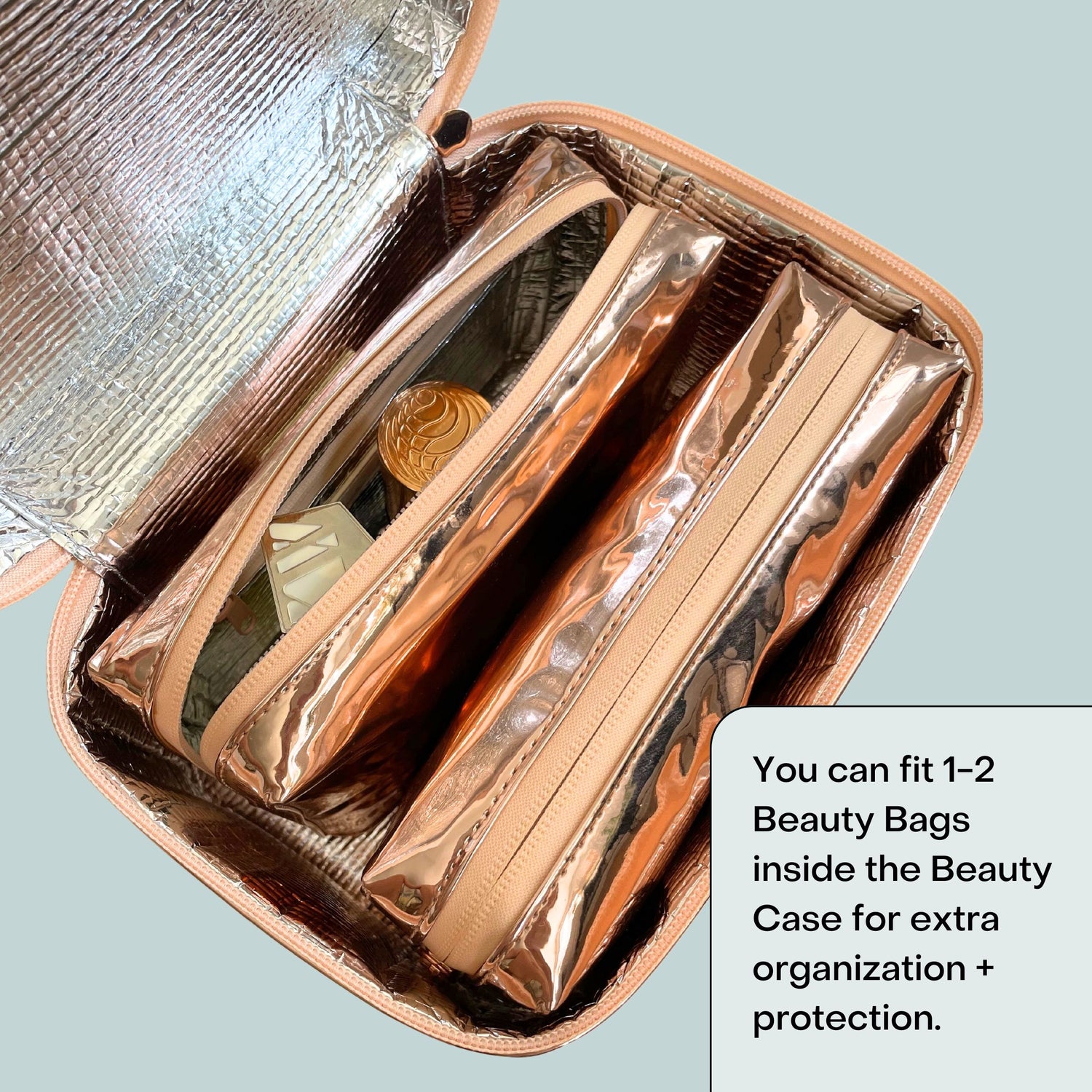 Lifestyle image of Wellinsulated Performance Beauty Case variant: Rose Gold