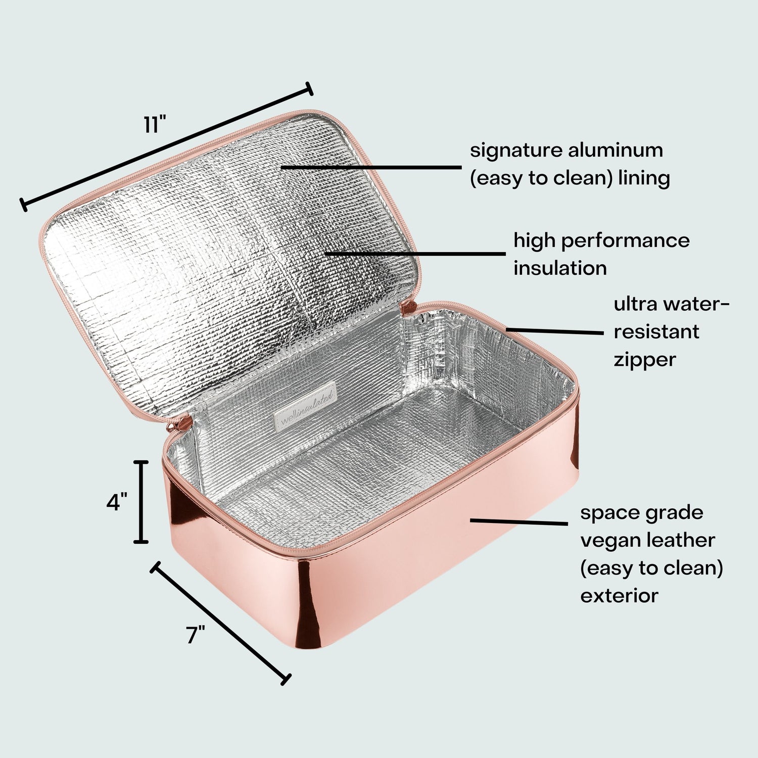 Lifestyle image of Wellinsulated Performance Travel Case variant: Rose Gold