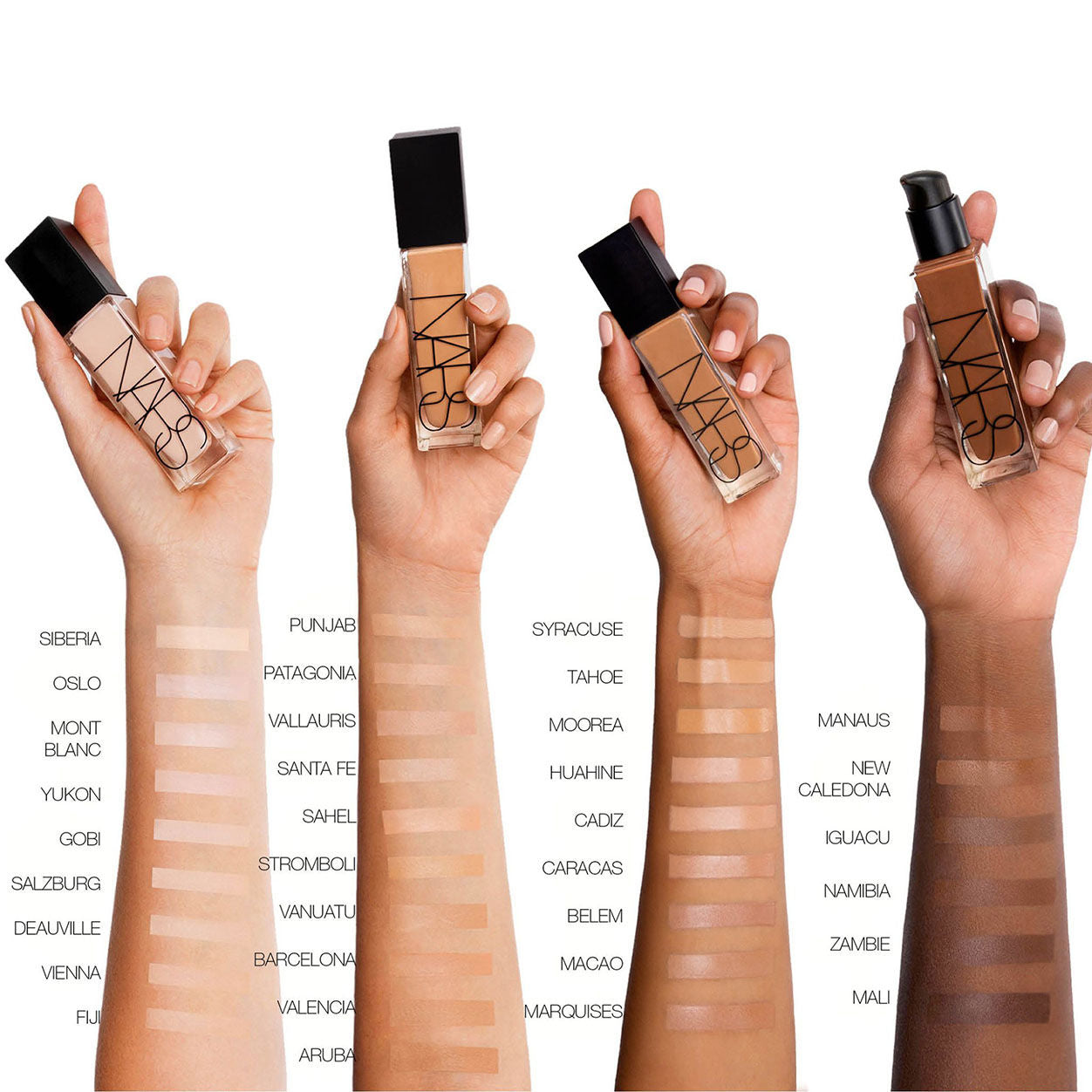 Swatch image of Nars Natural Radiant Longwear Foundation variant: Siberia L0