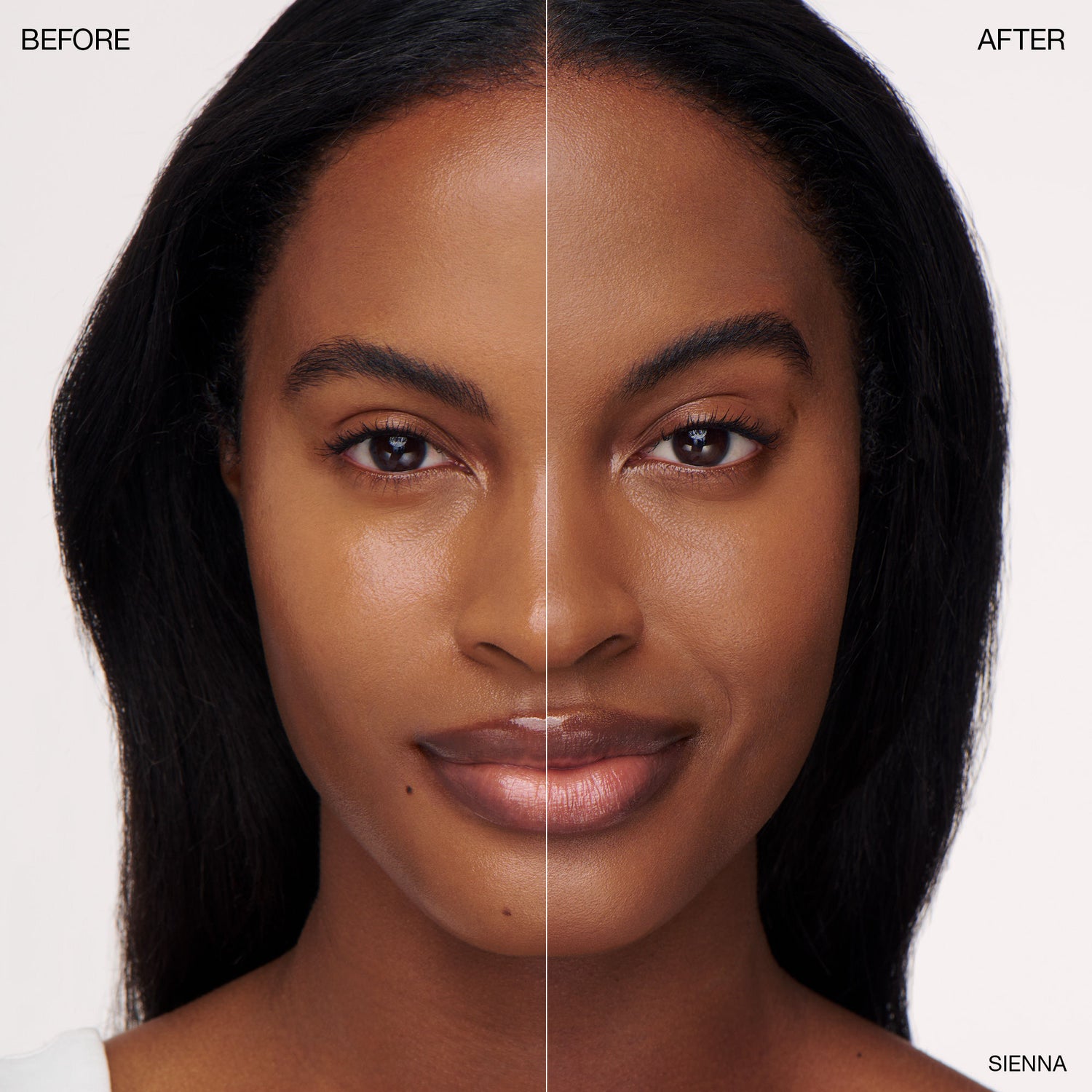 Before and after results of using variant: Sienna