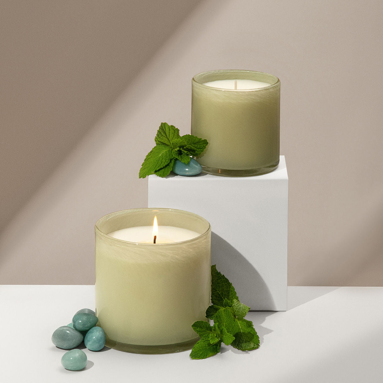 Lifestyle image of Lafco Wild Honeysuckle Candle variant: Signature