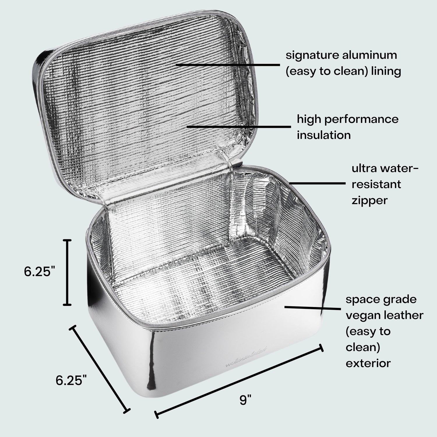 Lifestyle image of Wellinsulated Performance Beauty Case variant: Silver