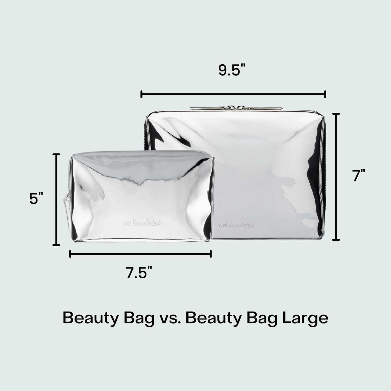 Model image of Wellinsulated Performance Beauty Bag variant: Silver