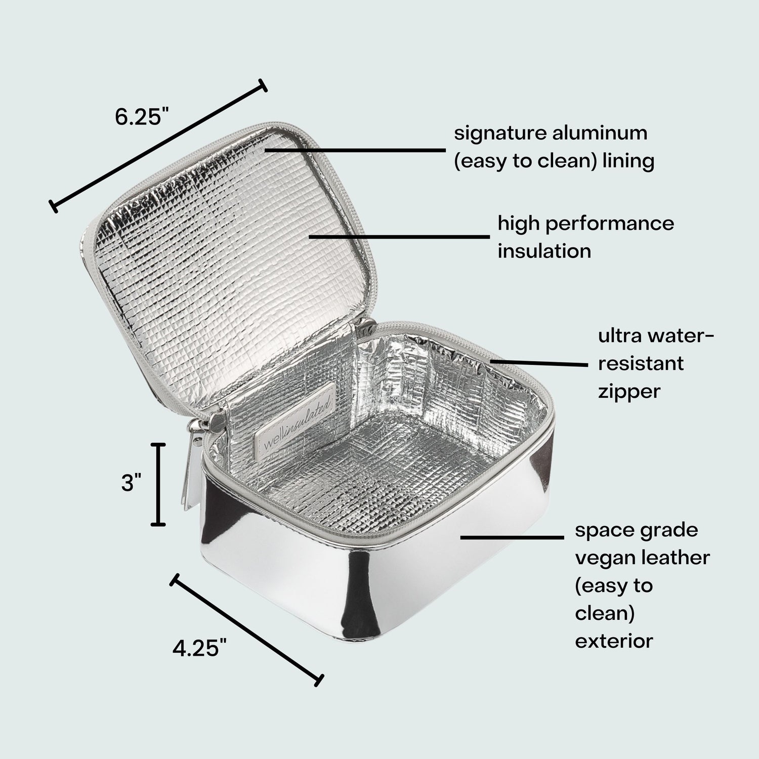 Lifestyle image of Wellinsulated Performance Mini Travel Case variant: Silver