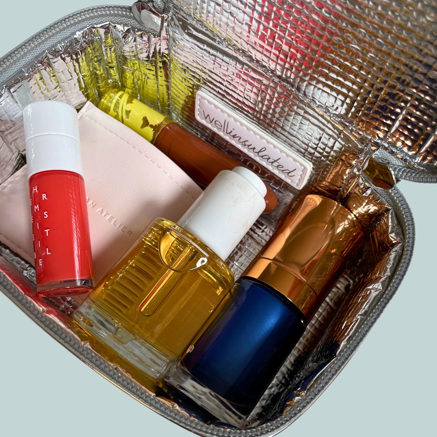 Lifestyle image of Wellinsulated Performance Mini Travel Case variant: Silver