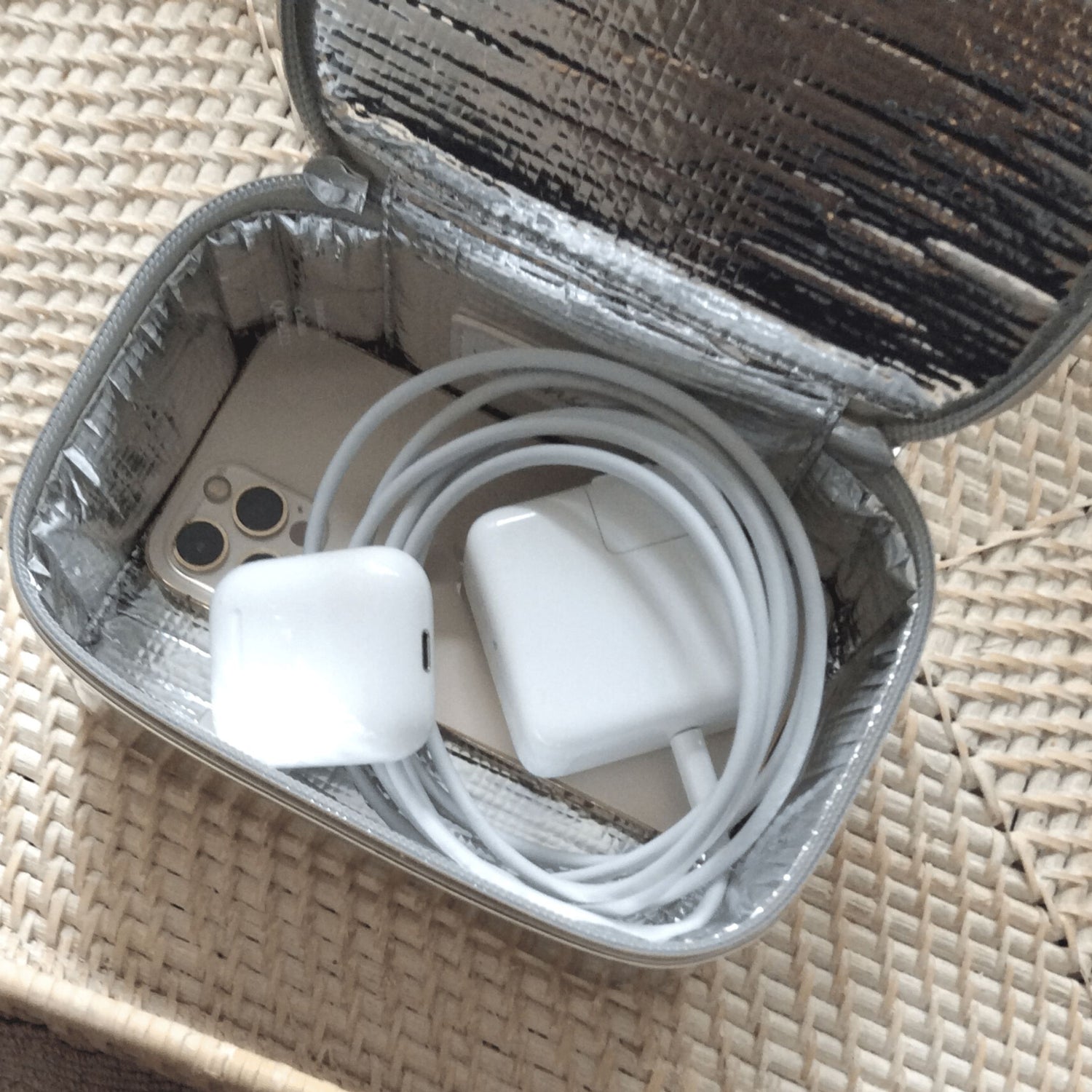 Lifestyle image of Wellinsulated Performance Mini Travel Case variant: Silver