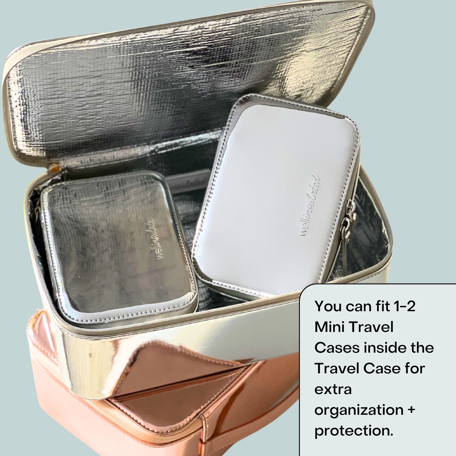 Lifestyle image of Wellinsulated Performance Travel Case variant: Silver