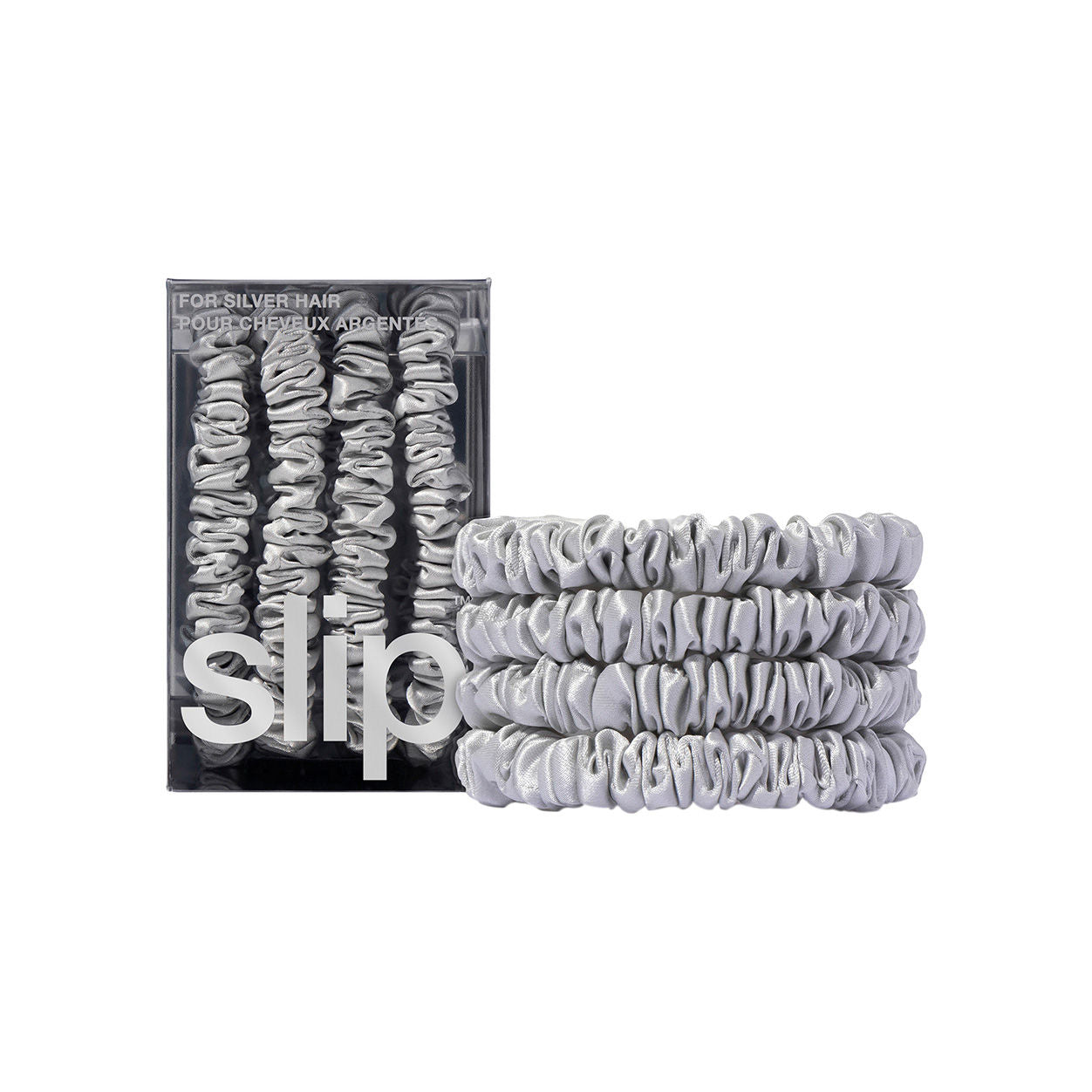 Slip Skinny Scrunchies variant: Silver main image