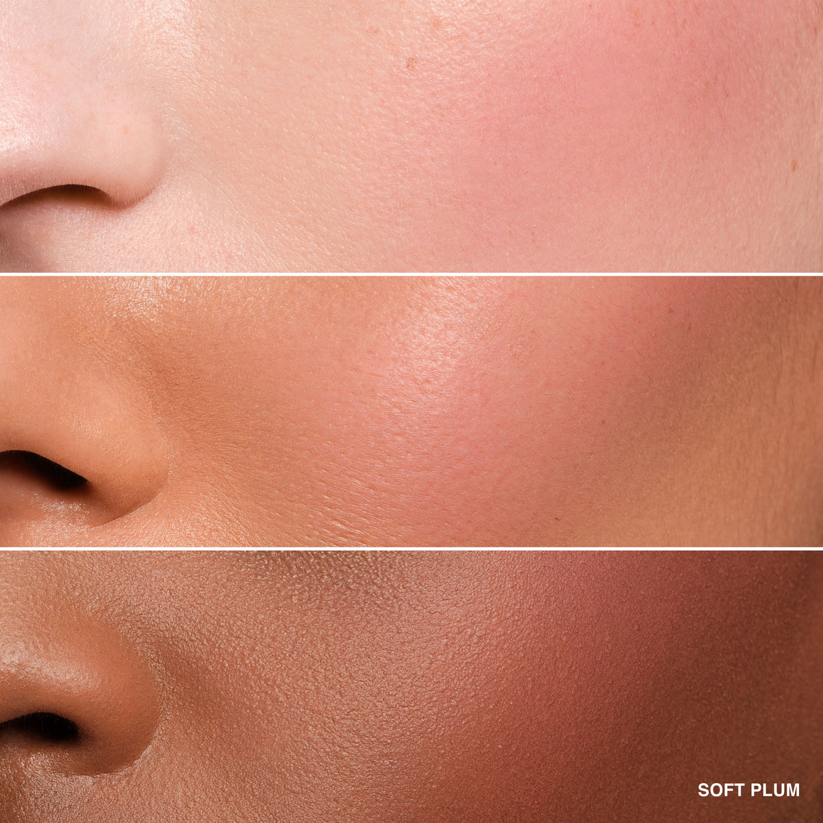 Before and after results of using Bobbi Brown Pot Rouge Velvet Matte Cream Blush for Cheeks & Lips variant: Soft Plum