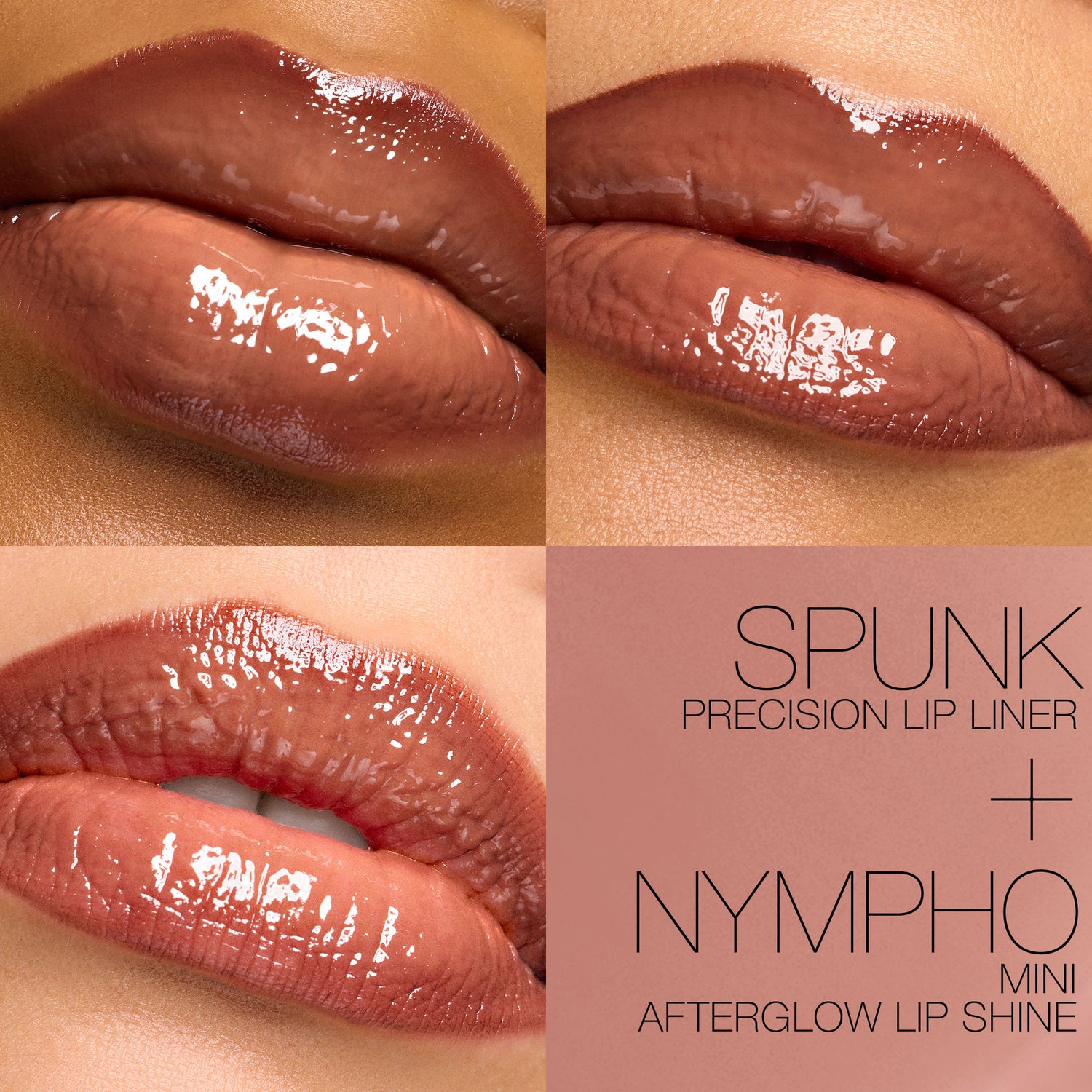 Model image of Nars Line & Shine Lip Duo (Limited Edition) variant: Spunk / Nympho