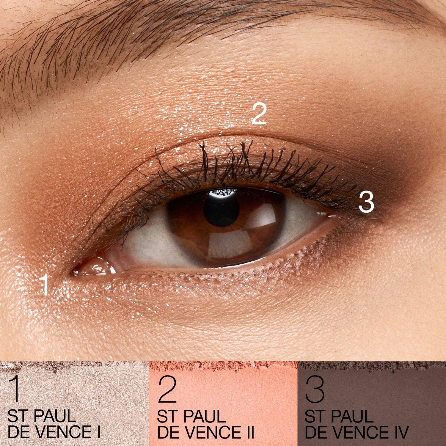 Model image of Nars Quad Eyeshadow variant: St Paul De Vence