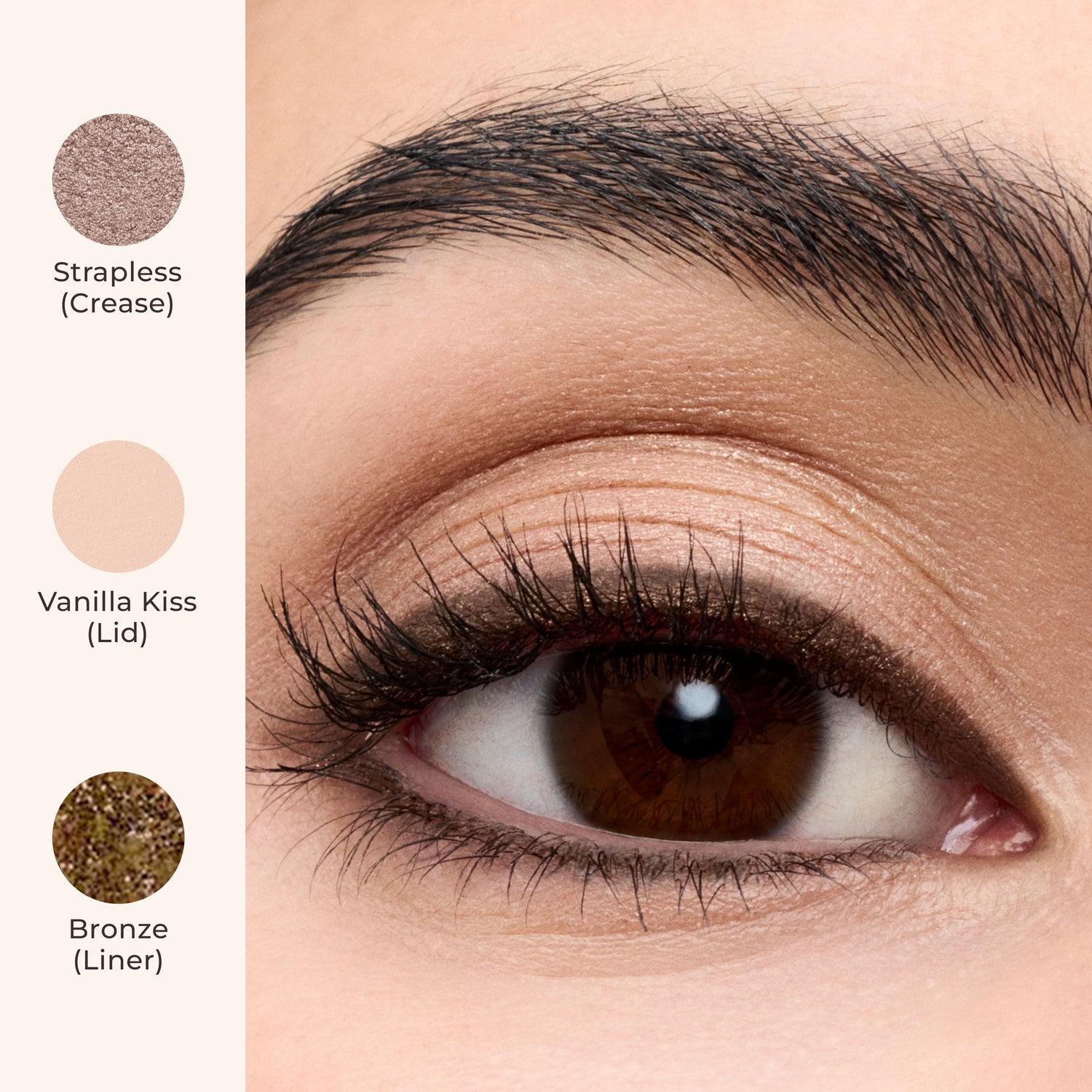 Model image of Laura Mercier Caviar Stick Eyeshadow variant: Strapless