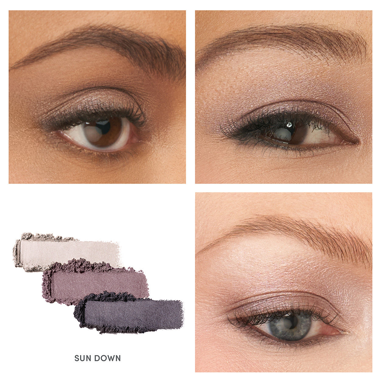 Model image of Jane Iredale PurePressed Eye Shadow Triple variant: Sundown