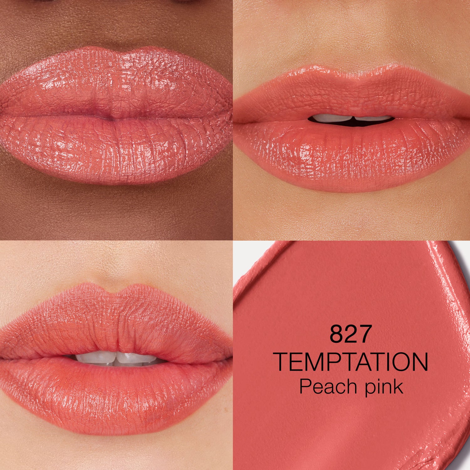 Model image of Nars Explicit Lipstick variant: Temptation 827 (peach pink)