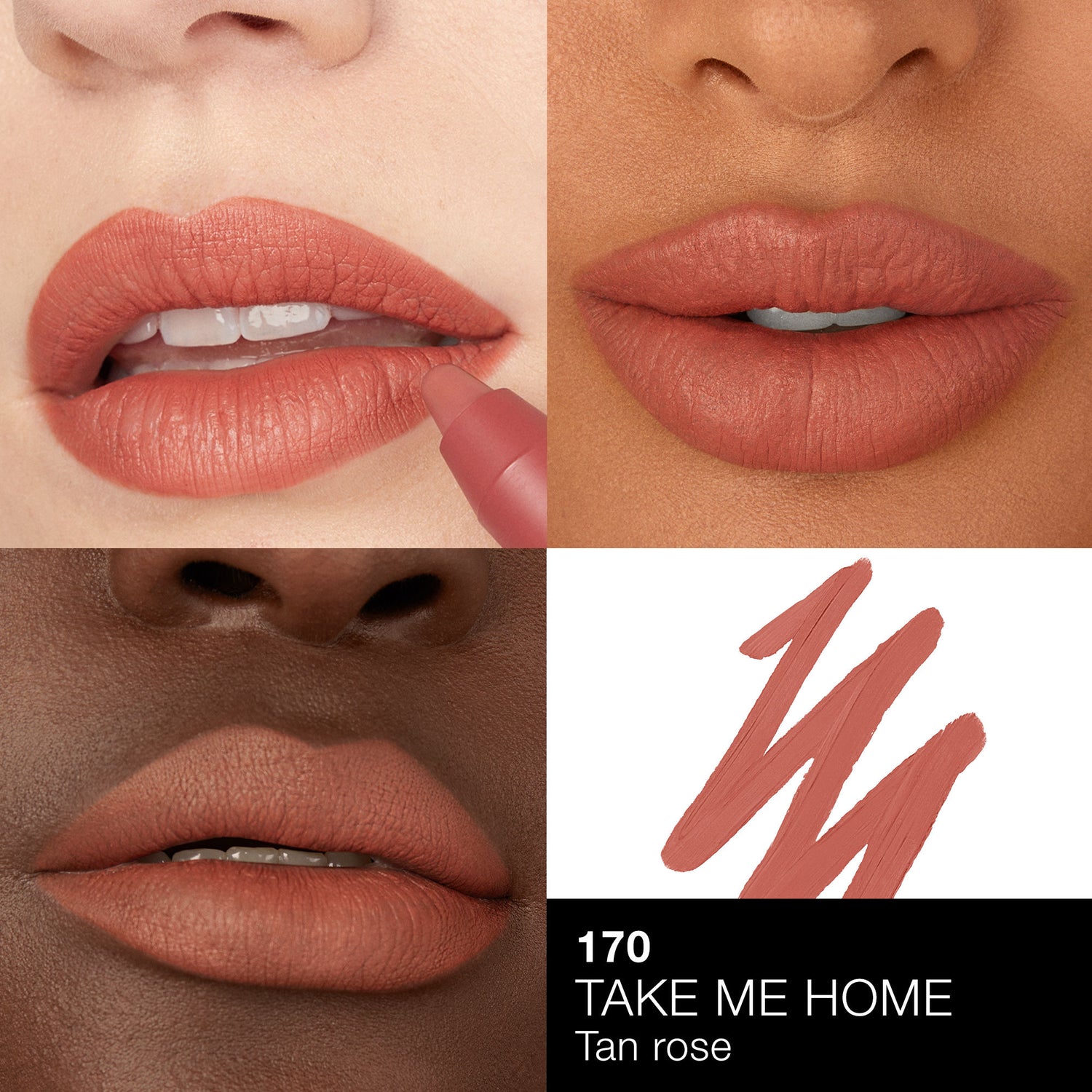 Swatch image of Nars Powermatte High-Intensity Long-Lasting Lip Pencil variant: Take Me Home