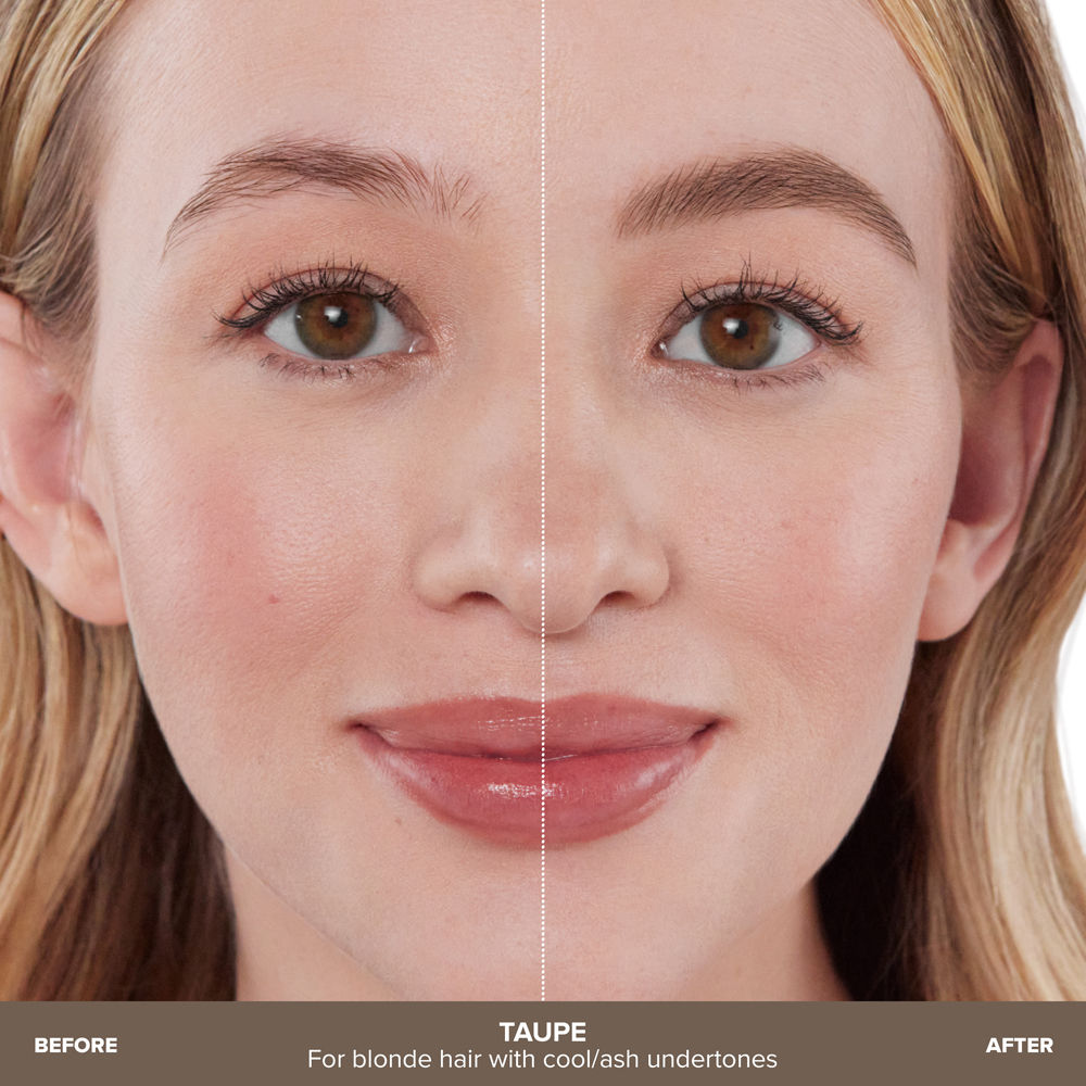 Before and after results of using Anastasia Beverly Hills Taupe variant: Taupe