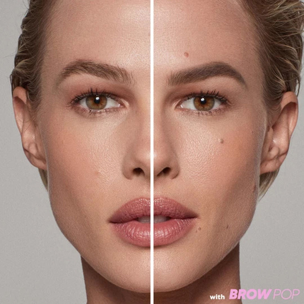 Model image of Kosas Brow Pop Dual-Action Defining Pencil variant: Taupe