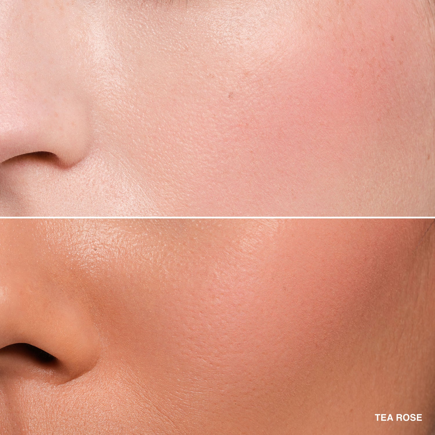 Before and after results of using Bobbi Brown Pot Rouge Velvet Matte Cream Blush for Cheeks & Lips variant: Tea Rose
