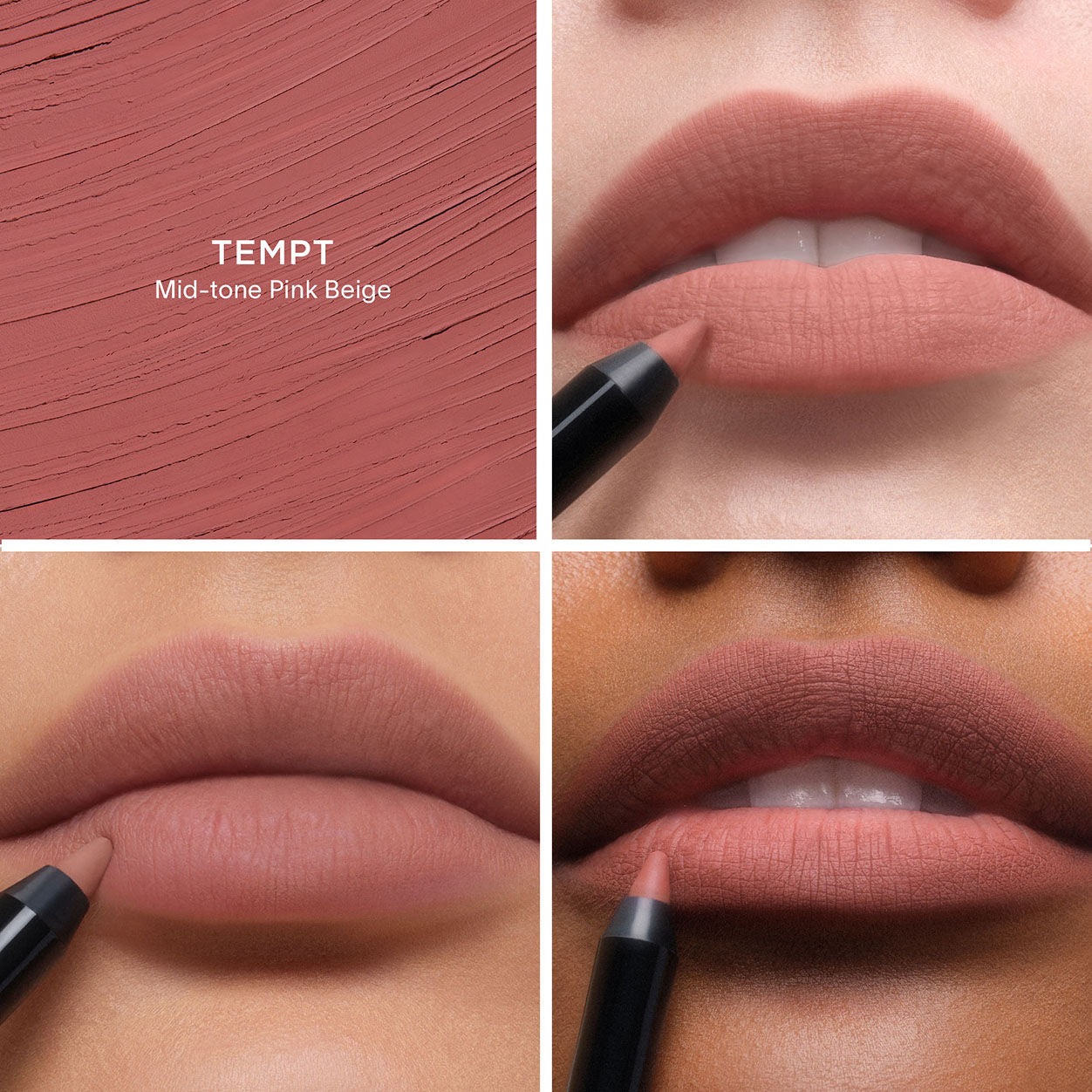 Model image of Hourglass Shape and Sculpt Lip Liner variant: Tempt 3