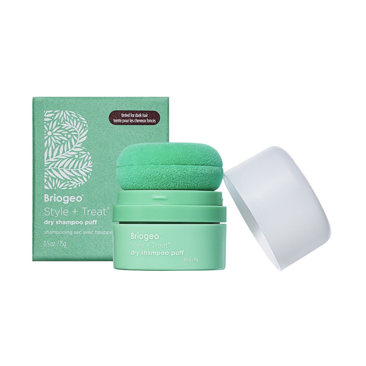 Briogeo Style + Treat Dry Shampoo Puff variant: Tinted main image