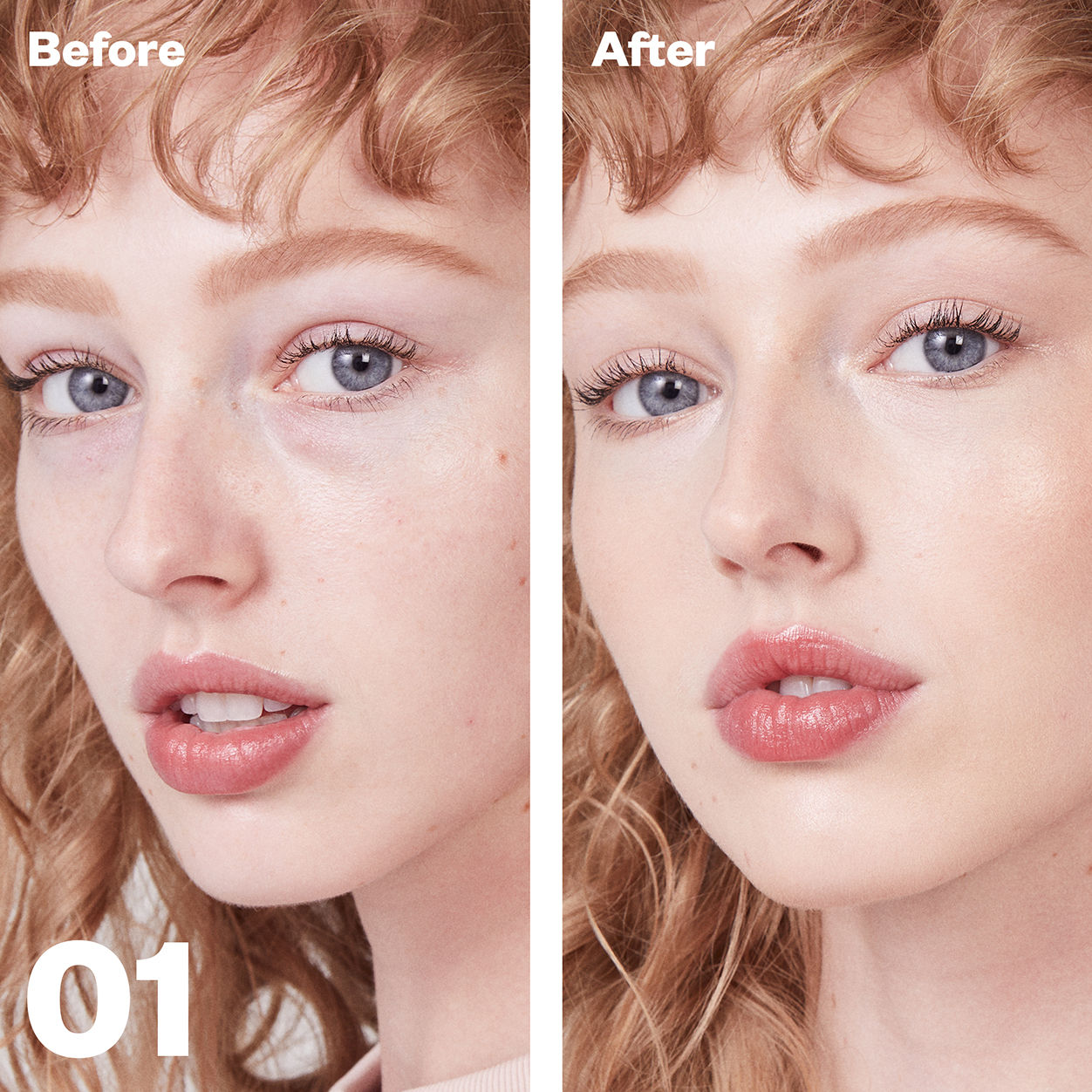 Before and after results of using variant: Tone 1 N
