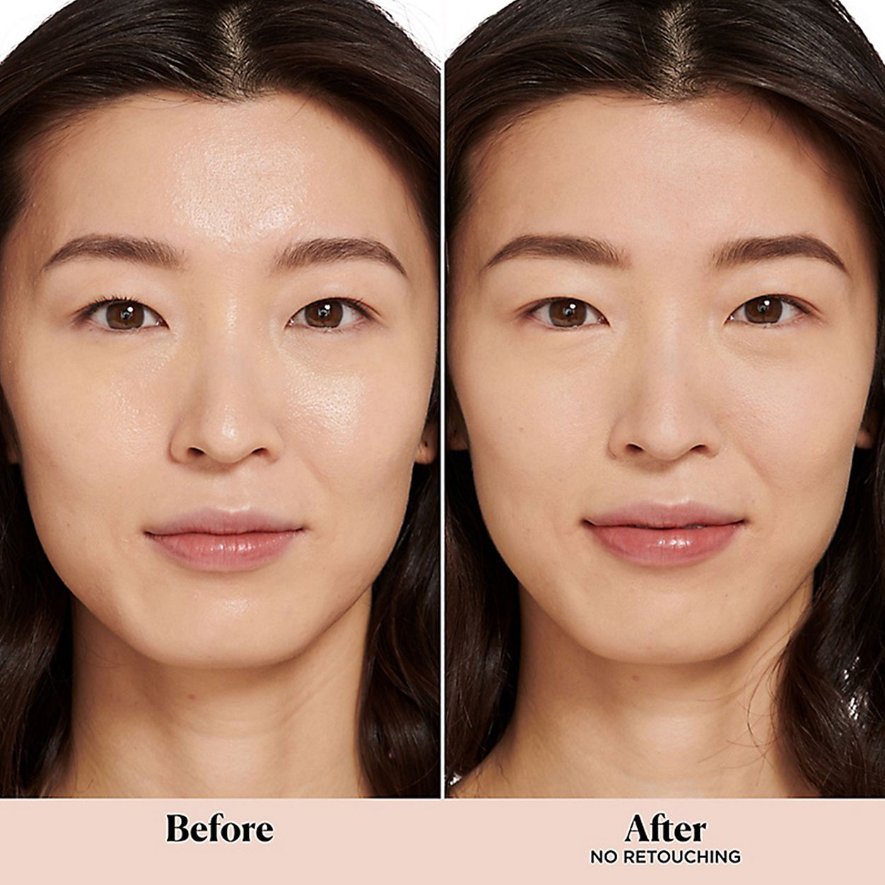 Before and after results of using variant: Translucent